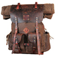 Hiking | Hiking Backpack | Hiking Bag | Leather and Canvas Backpack | Leather | Canvas | Camping Backpack | Bushcraft  | Camping | Rucksack bushcraft - camping - hiking backpack 99percenthandmade 30 Liters Brown Leather Flap 