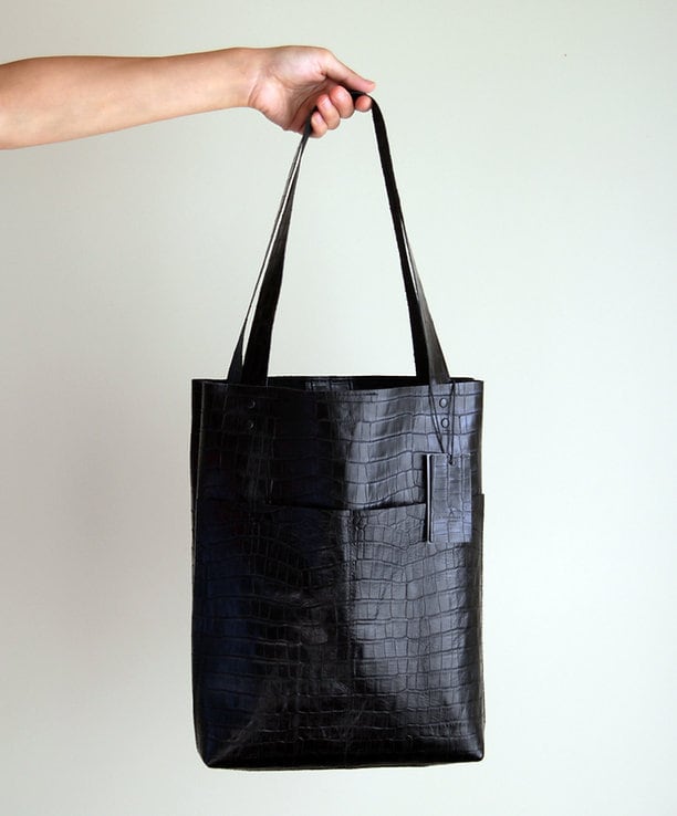 Krock Black Leather Handmade Long Bag Special Designer Design  99percenthandmade   
