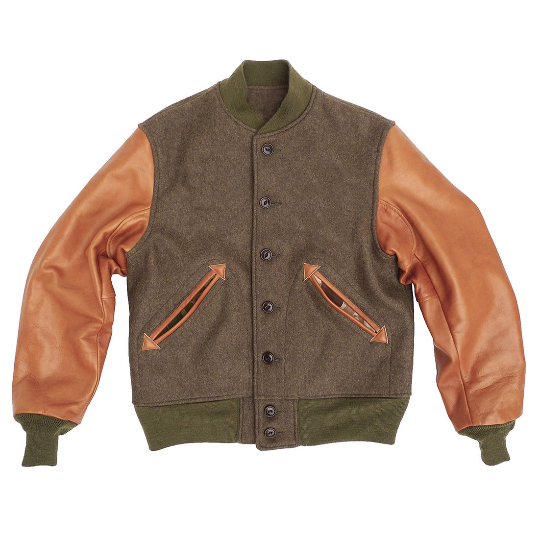 Leather And Felt Coat | Tailored to Your Size | Brown | Wool Coat | Leather Coat | Gifts For Men 99percenthandmade