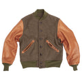 Leather And Felt Coat | Tailored to Your Size | Brown |  Wool Coat  | Leather Coat | Gifts For Men  99percenthandmade   