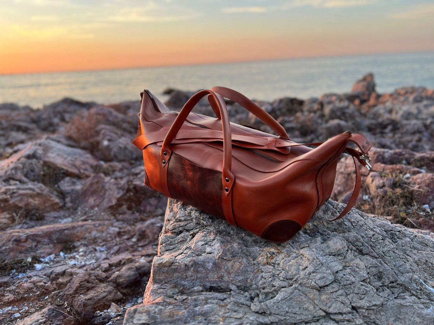 Leather | Duffle Bag | Handmade Duffle Bag  | Weekend Bag | Travel | Leather Bag | Leather Duffle Purse Crossbody | Limited Edition  99percenthandmade   