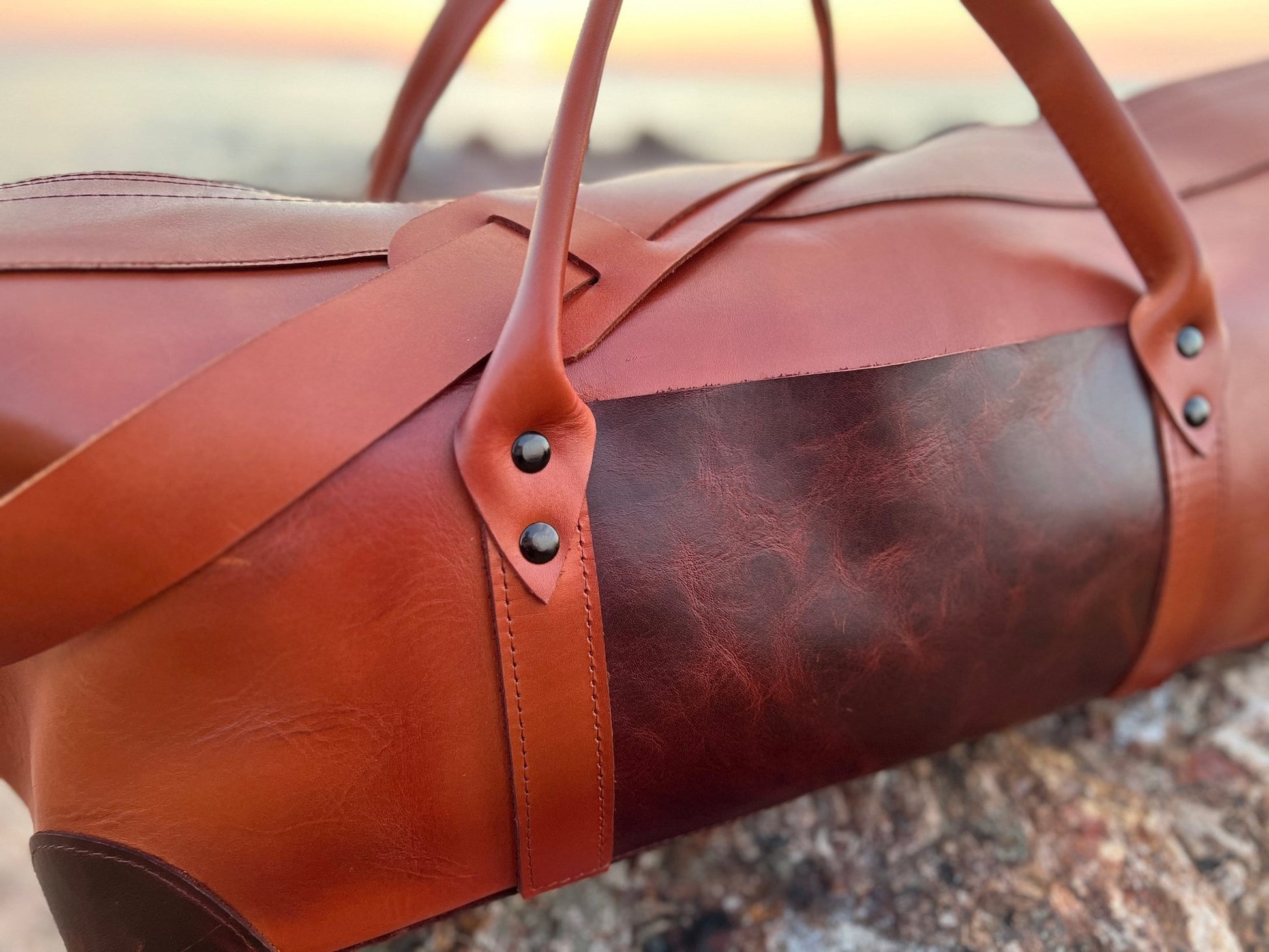 Handmade Leather Duffel Bags  Handmade Leather Weekender Bags