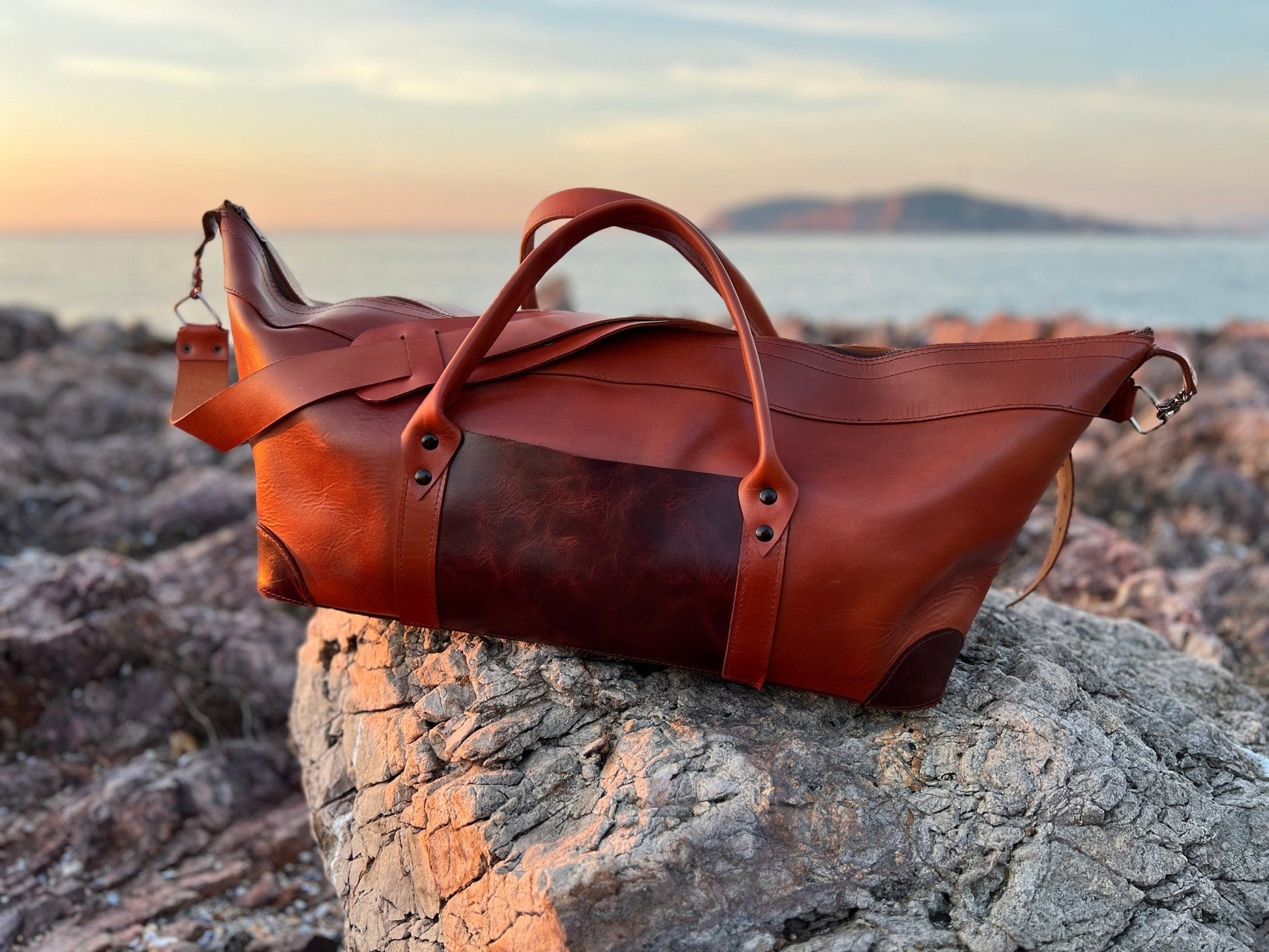 Leather Duffle Bag for Men - Travel Overnight