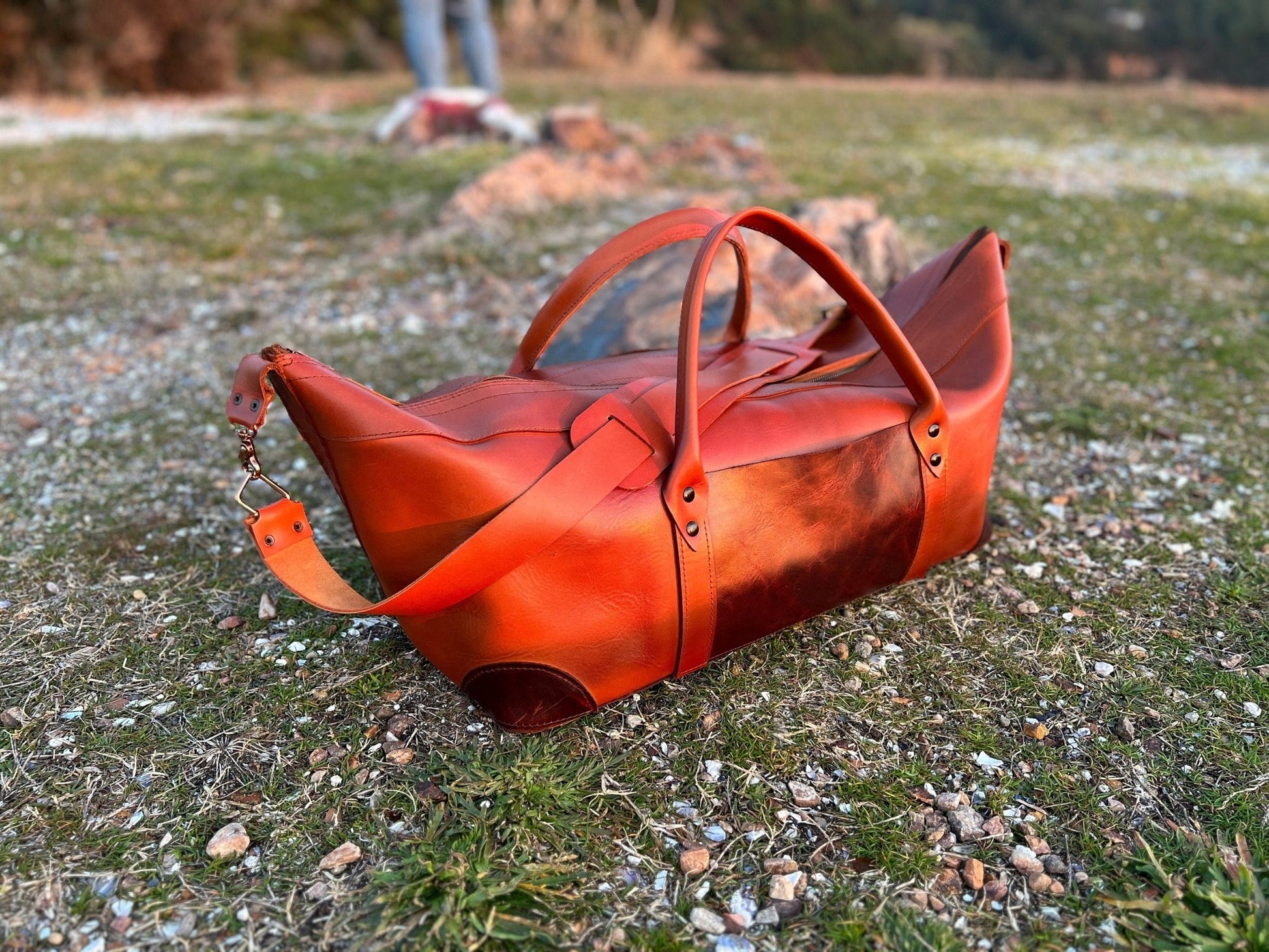 Handmade Duffle Bag | Weekend Bag | Travel | Leather Bag