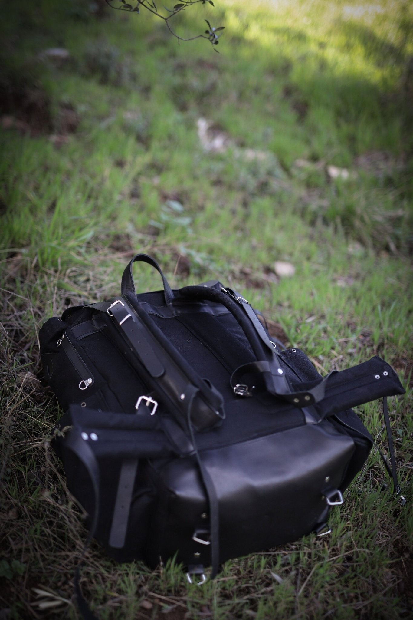 Limited Bestseller Custom Genuine Black Waxed Canvas with Leather Details Backpack for Travel, Camping | 60 Liters | Personalization  99percenthandmade   