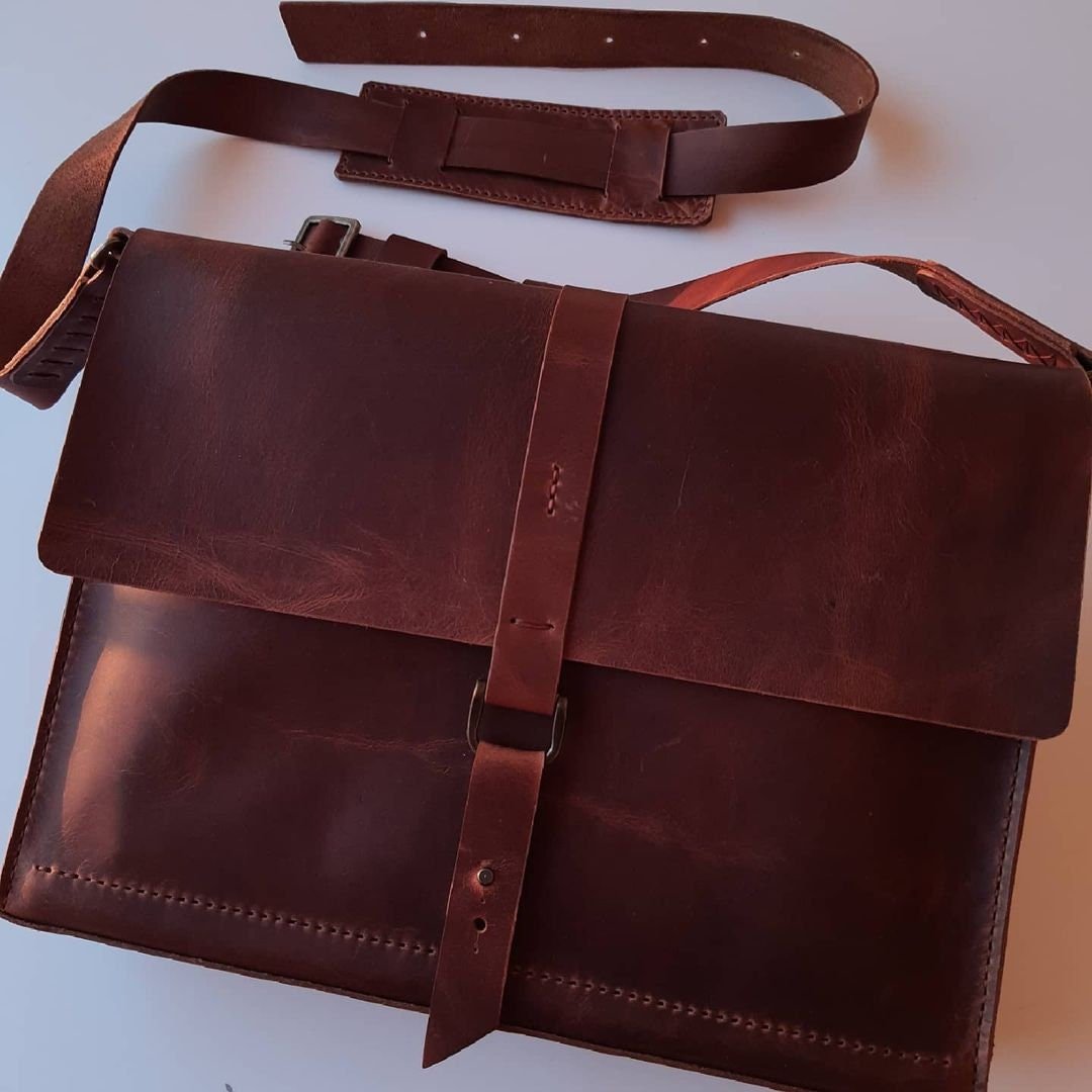 Limited Elegant Handmade Leather Purse Crossbody Suitable For Laptop  | Leather Bag | Leather Purse Crossbody  | For Special Discont PM Me  99percenthandmade   