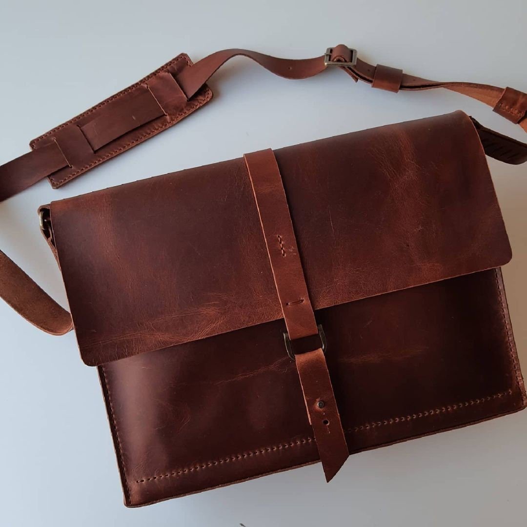 Limited Elegant Handmade Leather Purse Crossbody Suitable For Laptop  | Leather Bag | Leather Purse Crossbody  | For Special Discont PM Me  99percenthandmade   