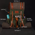 Limited Hiking Camping Backpack 30 Liter to 80 liter options Black Brown Green Options  99percenthandmade Dark Khaki Green 30 Liters 