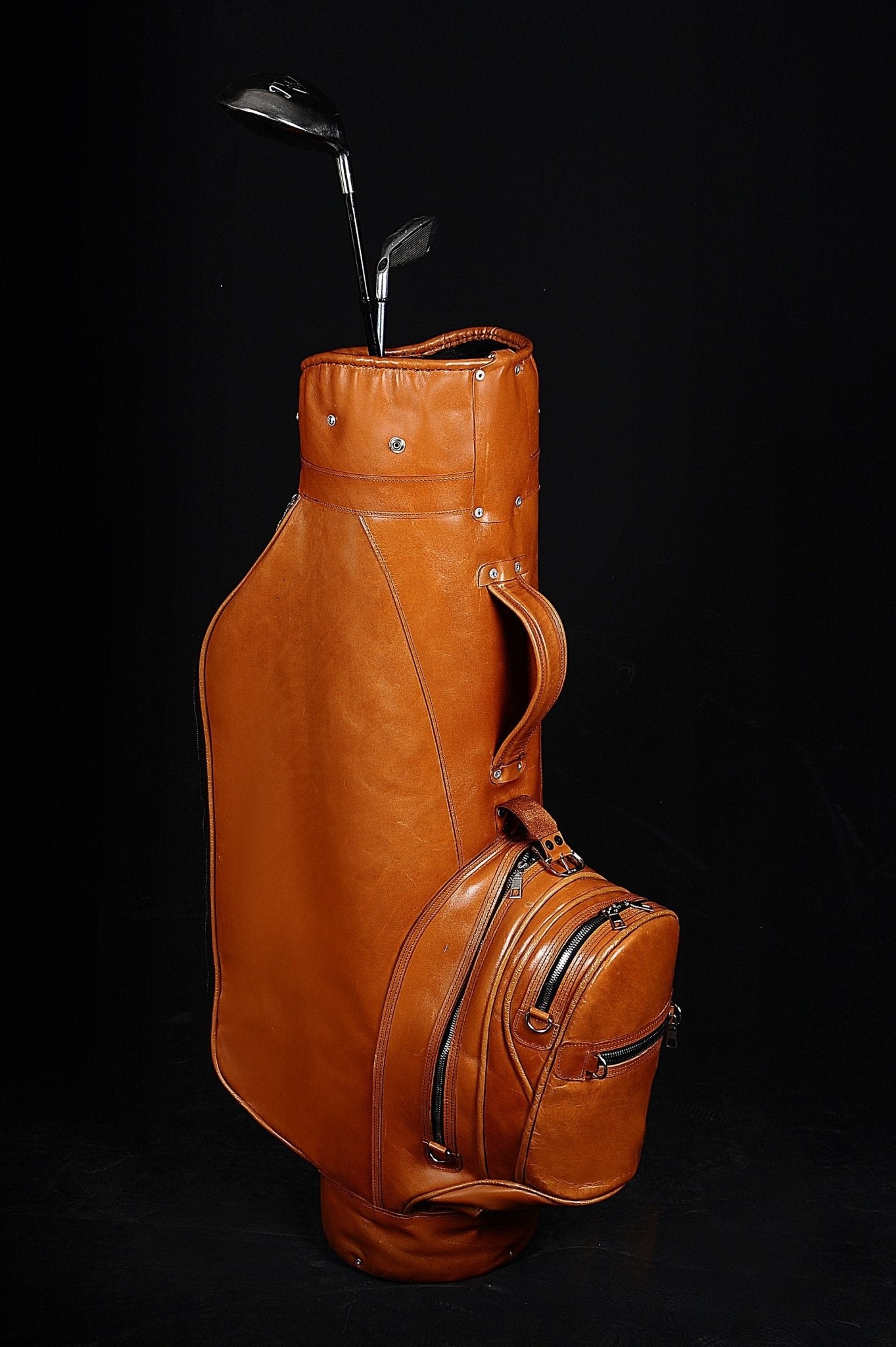 Limited | Tan Color | Handmade Leather Golf Bag | Tailor Made | Leather Golf Stand Bag | Leather Golf Bags | Personalization  99percenthandmade   