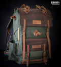 Model Name : Giza Template | Custom Leather-Canvas Backpack with Leather Flap, You can Redesign-Customize the item | 30 Liter to 80 Liter Options bushcraft - camping - hiking backpack 99percenthandmade   