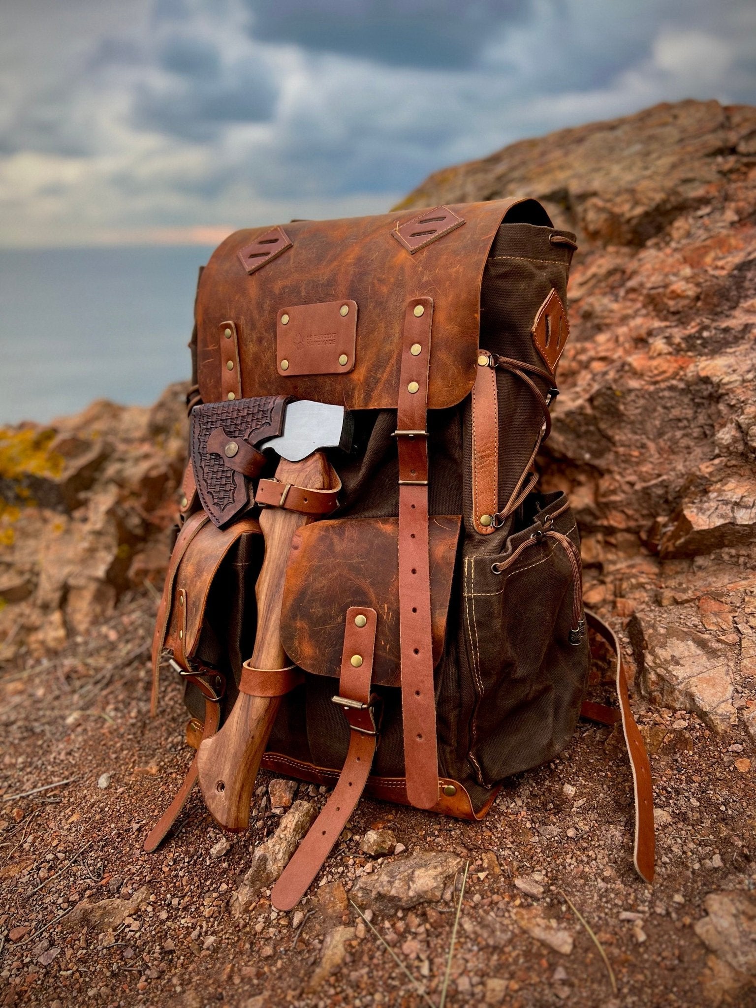 Brown Bushcraft, Camping, Hiking, Rucksack-Backpack