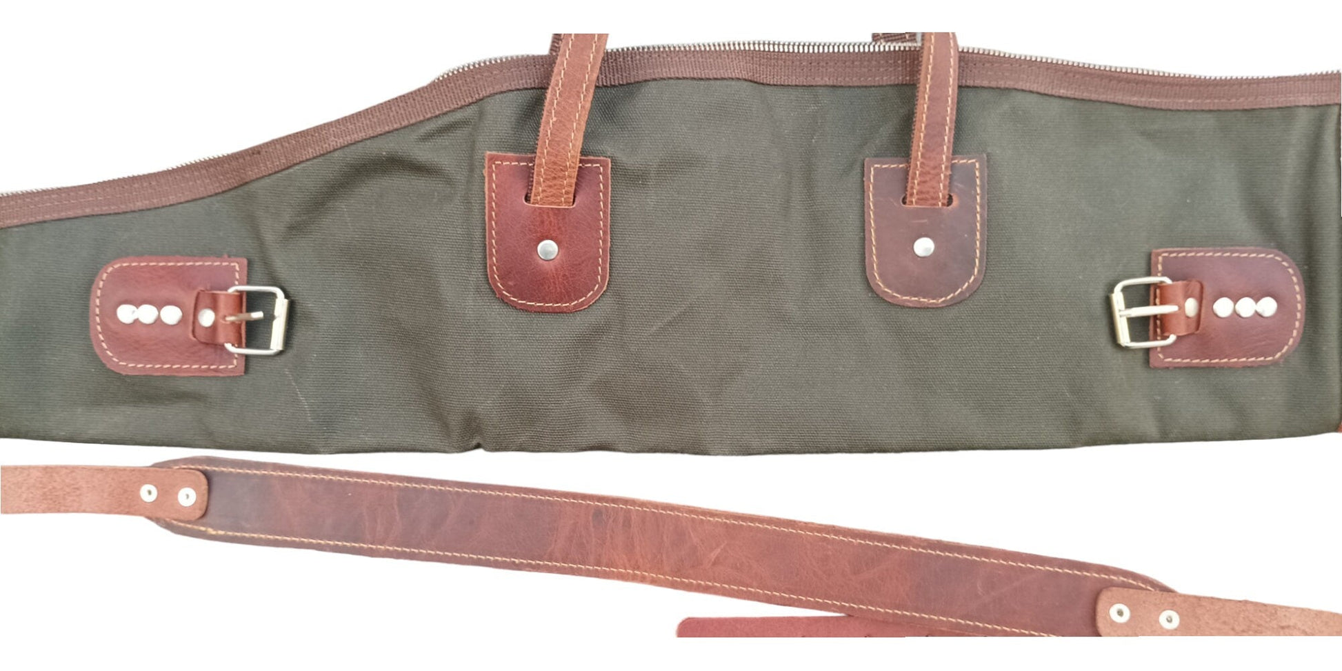 New 60 inc to 40 inc Rifle Bag Waxed Canvas and Leather, Handmade Made to order  99percenthandmade   