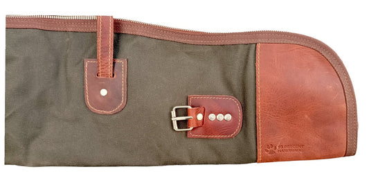 New 60 inc to 40 inc Rifle Bag Waxed Canvas and Leather, Handmade Made to order  99percenthandmade   