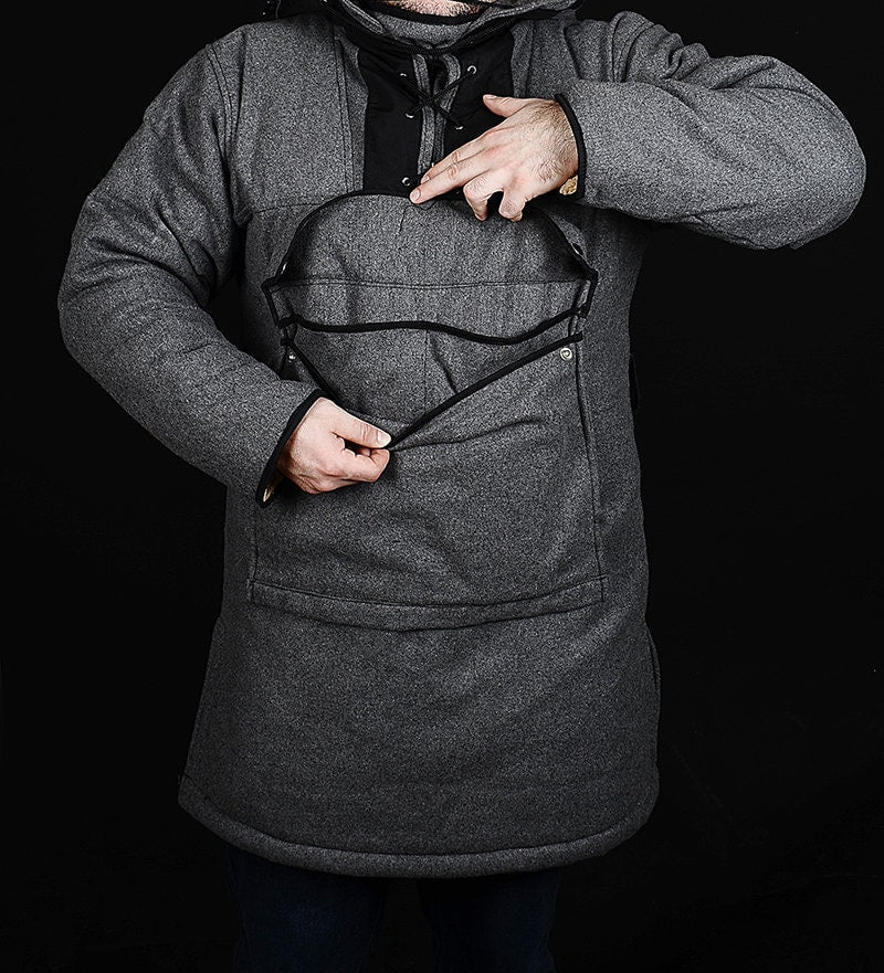 New model Bespoke Grey Anorak, You will be ready for adventure, Best Protection For Cold, Full Handmade  99percenthandmade   