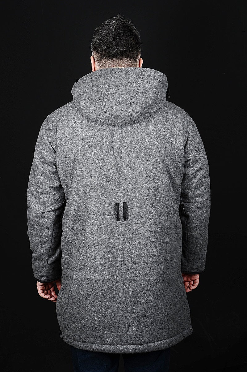 New model Bespoke Grey Anorak, You will be ready for adventure, Best Protection For Cold, Full Handmade  99percenthandmade   