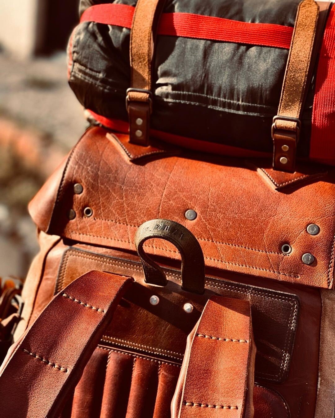 Only 1 Pieces Left Discount 799 to 599, Handmade Leather and Waxed Backpack for Travel, Camping | inside 45 Liter | Personalization  99percenthandmade   