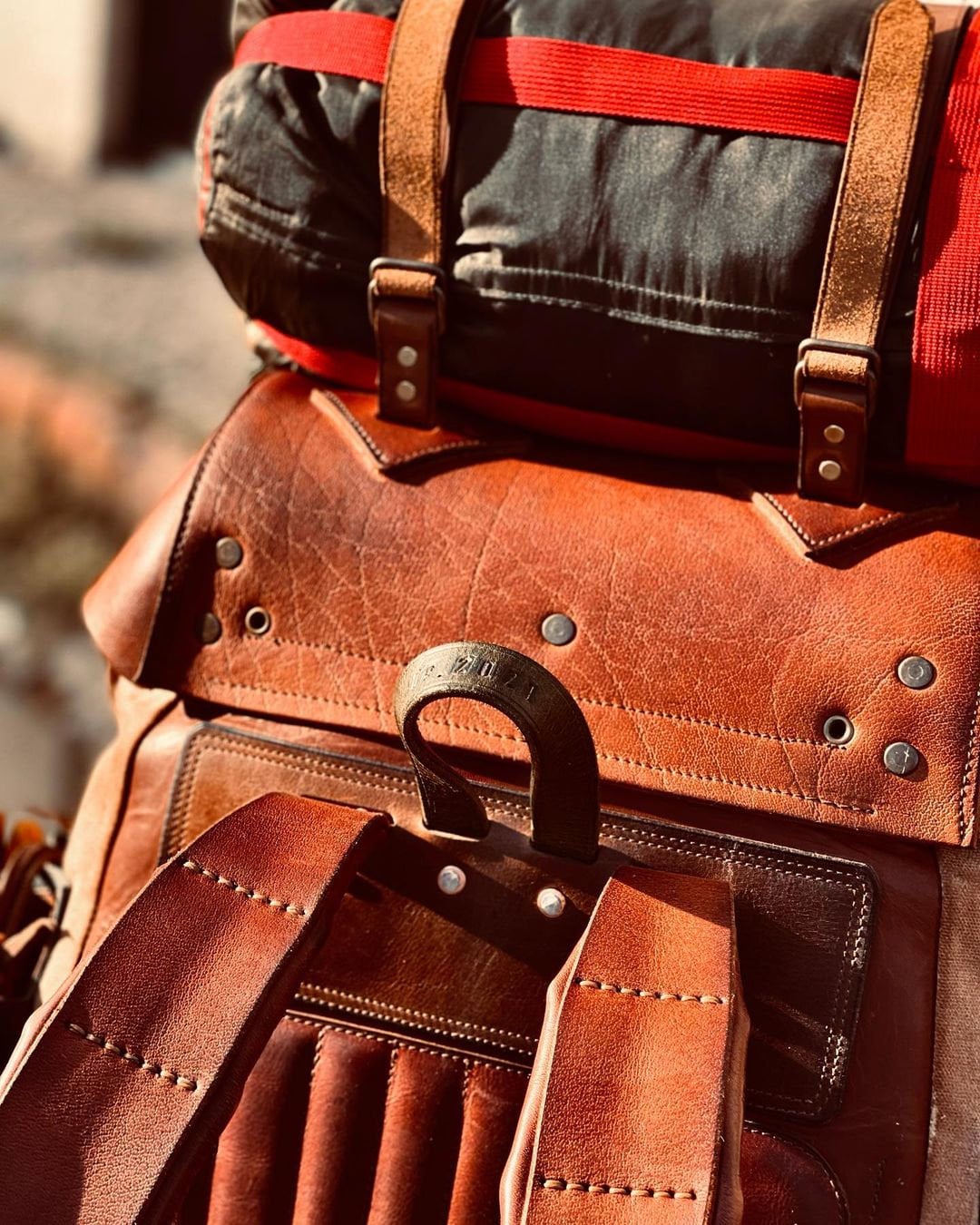 Only 1 Pieces Left Discount 799 to 599, Handmade Leather and Waxed Backpack for Travel, Camping | inside 45 Liter | Personalization bushcraft - camping - hiking backpack 99percenthandmade   
