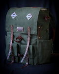Only 10 Pieces With 3 Colour, Handmade Leather and Waxed Canvas Backpack for Travel, Camping | 50 Liter | Personalization  for your request  99percenthandmade Khaki Green 30 