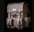 Only 10 Pieces With 3 Colour, Handmade Leather and Waxed Canvas Backpack for Travel, Camping | 50 Liter | Personalization  for your request bushcraft - camping - hiking backpack 99percenthandmade   