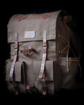 Only 12 Pieces With 3 Colour, Handmade Leather and Waxed Canvas Backpack for Travel, Camping | 50 Liter | Personalization  for your request bushcraft - camping - hiking backpack 99percenthandmade   