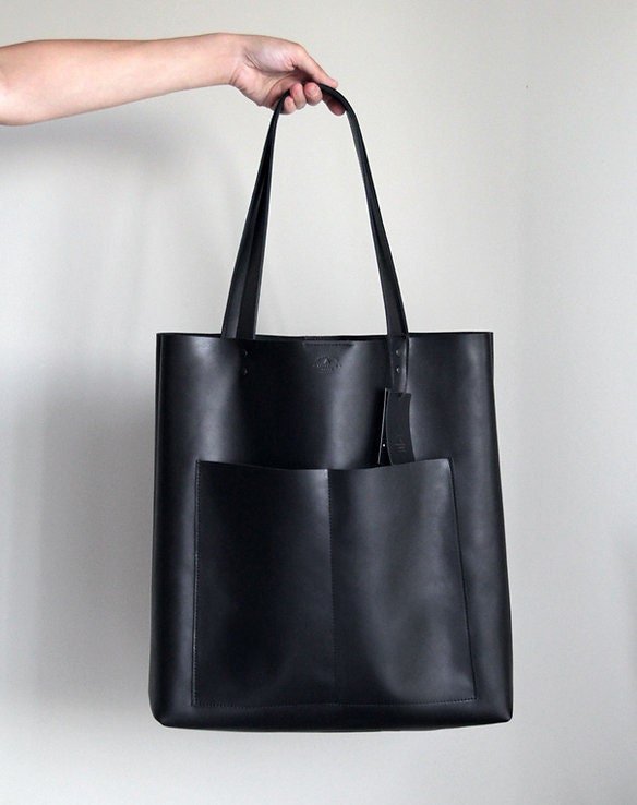 Oversize Leather Limited Handmade Black Bag Special Designer Design | For Special Discont PM Me  99percenthandmade   