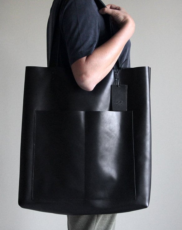 Oversize Leather Limited Handmade Black Bag Special Designer Design | For Special Discont PM Me  99percenthandmade   