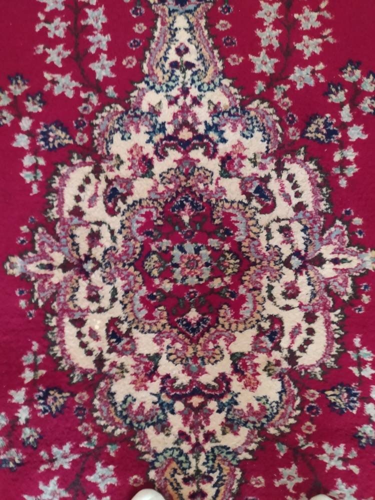 Oversize Rug 9'8 x 6'1 ft | Masterpiece Pre-1960 Semi Antique | Vegetable Dye Hand Knotted Wool Rug  | Palace mansion | Museum Quality  99percenthandmade   