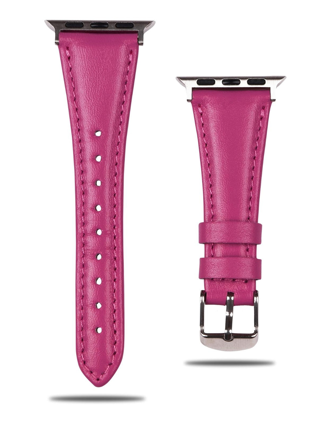 Pink Leather Apple Watch Slim Strap  99percenthandmade   