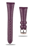 Purple Leather Apple Watch Extra Slim Strap  99percenthandmade   