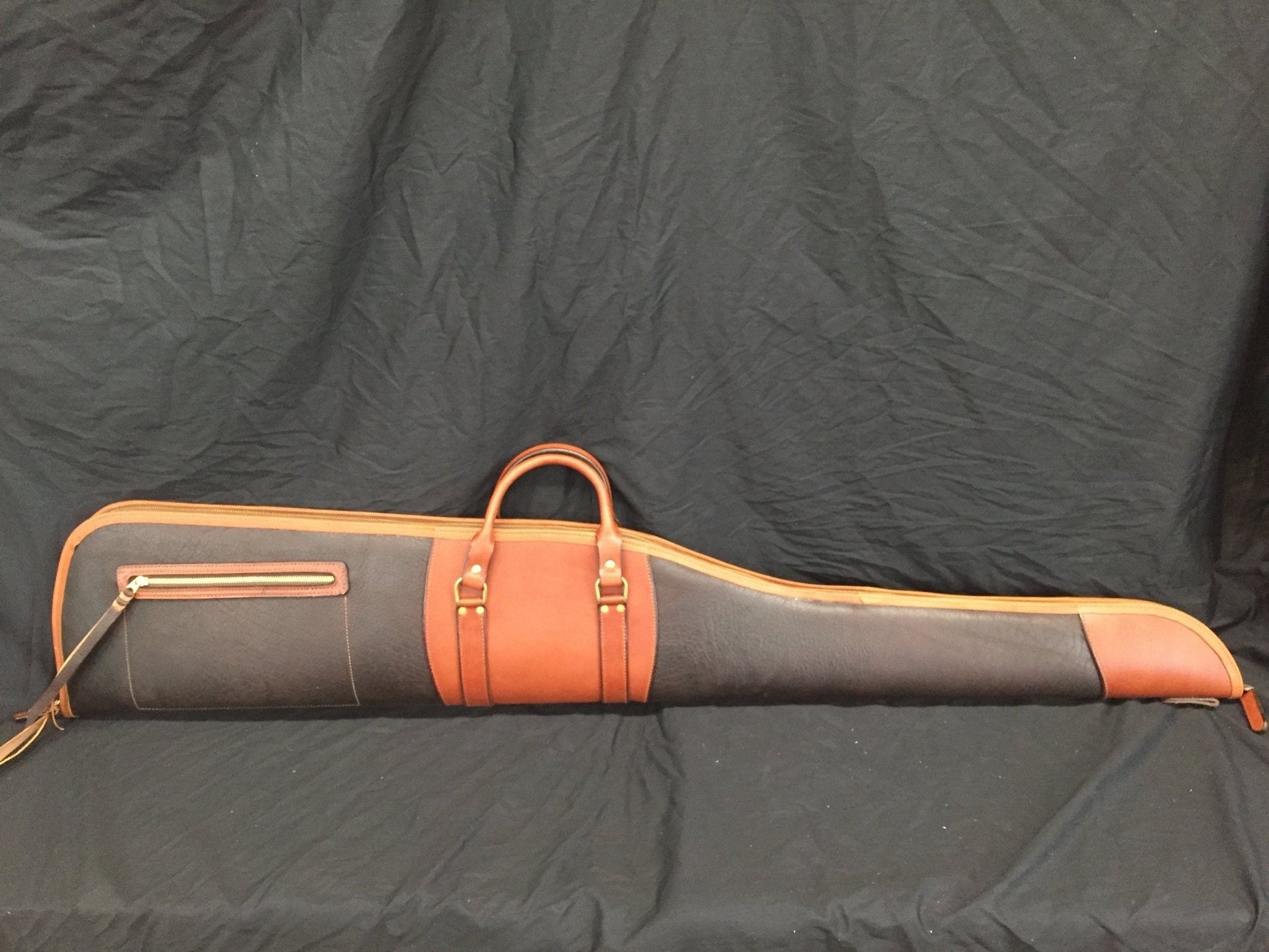 Shotgun Case | Rifle Case | Leather | Shotgun Bag | Rifle Bag | Hunting | Rifle Cover | Shotgun Cover | Gun case | Personalization  99percenthandmade 40 Rifle/Tan-Charcoal 
