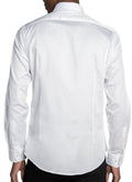 Slim Fit Long Sleeve Satin White Shirt 99percenthandmade   