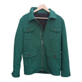 Tailored to Your Size Green Wool Silk Jacket inside is Flannel cotton  99percenthandmade   