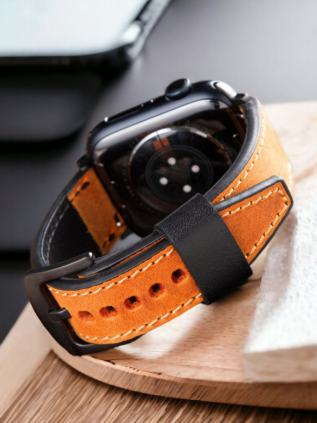Tan Leather Apple Watch Extra Strap  99percenthandmade   
