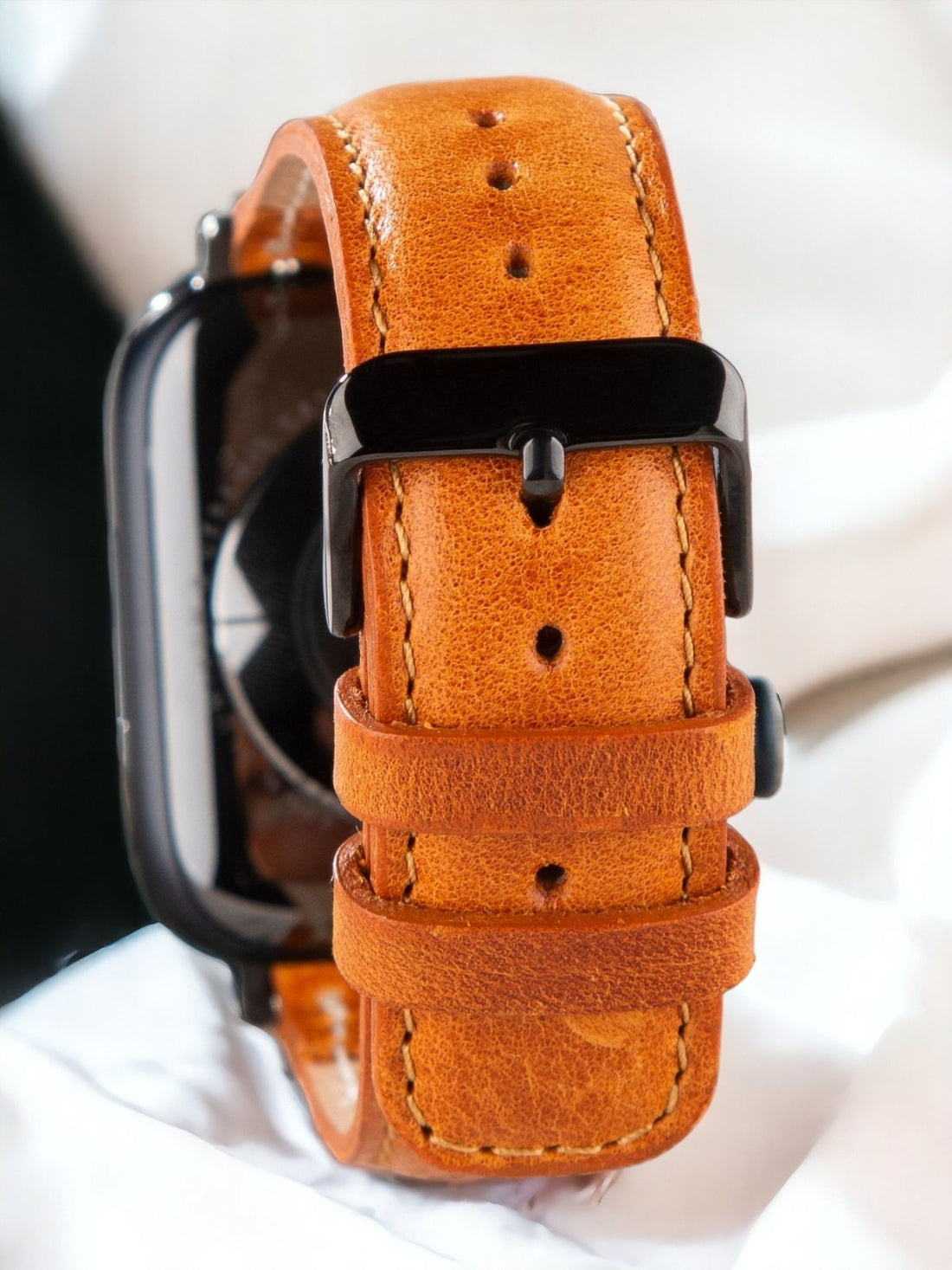 Tan Leather Apple Watch Strap  99percenthandmade   