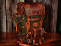Travel Backpack | Camping Backpack | Handmade Leather Canvas Bushcraft Backpack | Daypack-Travel-Camping-Bushcraft | 45 L | Personalization  99percenthandmade   
