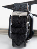 VegTan Black Leather Apple Watch Strap  99percenthandmade   