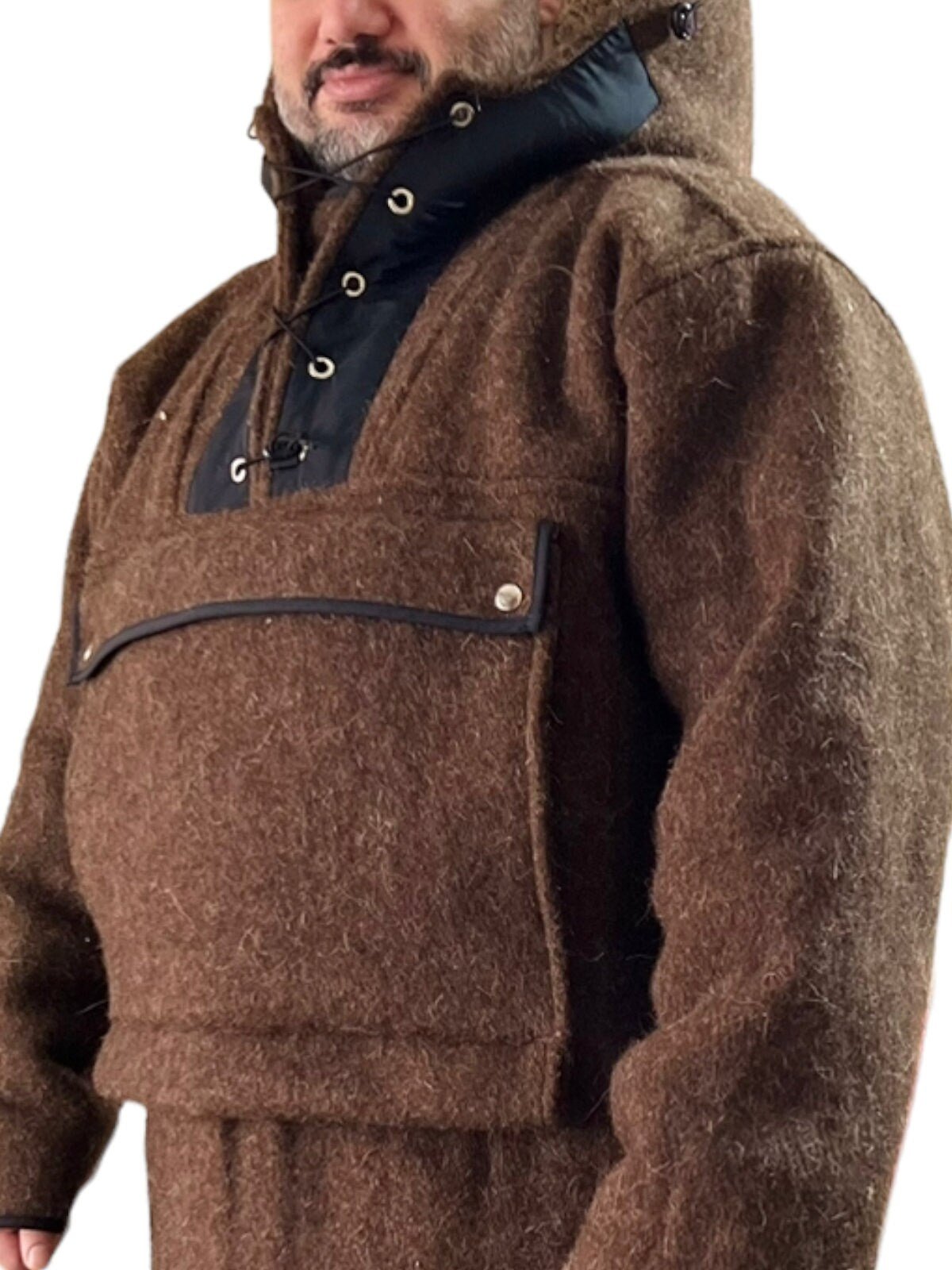 Wool anorak on sale pullover
